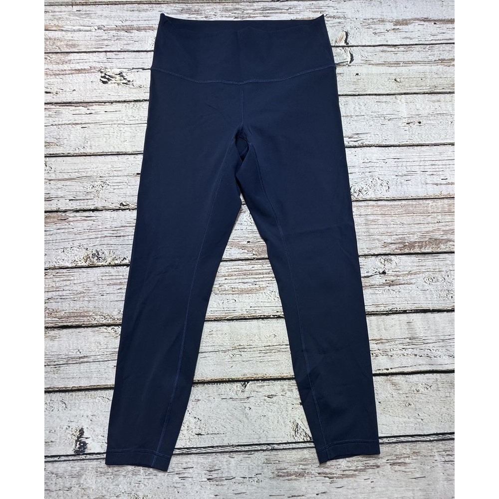 Lululemon Wunder Under Hi-Rise 7/8 Tight Size 10 Navy Blue Stretch Yoga W5APQS